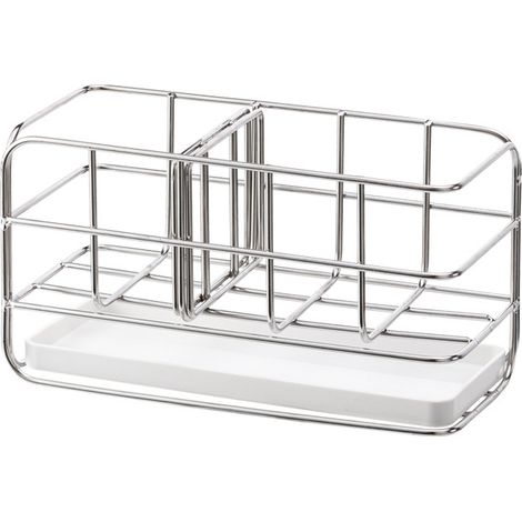 304 Edelstahl Schwammhalter, Multifunktional Für Küchenspüle, Spülenorganizer, Abtropfschale Für Geschirr, Seifenspender, Verstellbares Hängepaneel