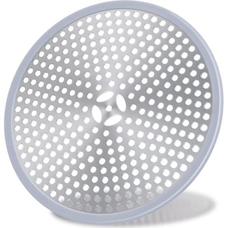 Duschablauf, Haarfilter, Filter Für Duschablaufstopfen, Duschgitter Gegen Haare, Abdeckungsfilter Für Spüle, Haarfänger Für Duschablauf - Edelstahl Silber Und Silikon