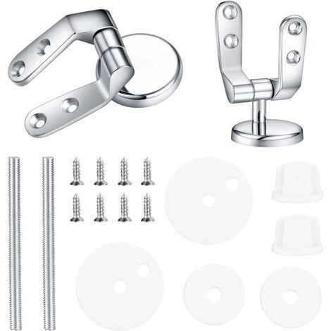 Toilettendeckel-scharnier, Befestigungs-kit Zum Ersatz Für Wc-klappdeckel, Wc-scharnier-befestigungen, Für Toilettensitze Aus Holzharz - 2 Stück