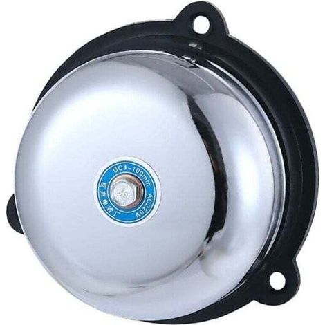 4-zoll-edelstahl-elektrische Klingel, Interner Elektrischer Klingeltyp, Funkenfrei, 220v 10w, Für Tonsignale Und Alarme In Großen Öffentlichen Orten
