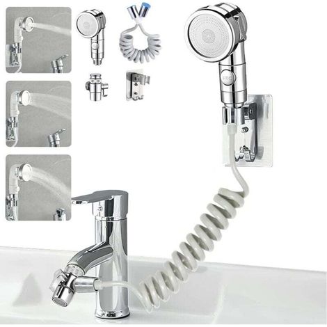 Anpassbare Duschbrause Für Wasserhahn, Geeignet Für Waschbecken, Spüle Und Friseursalon – Verlängerung Zur Erleichterung Der Haarwäsche Und Des Geschirrspülens