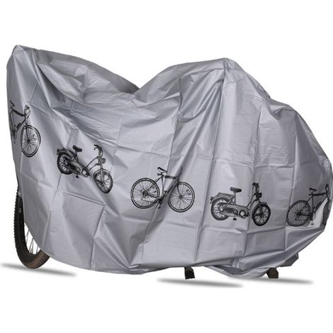 Fahrradabdeckung, Silber, 200 Cm X 100 Cm, 1 Stück Sonnenschutzabdeckung Für Mountainbike Wasserdicht Und Staubdicht