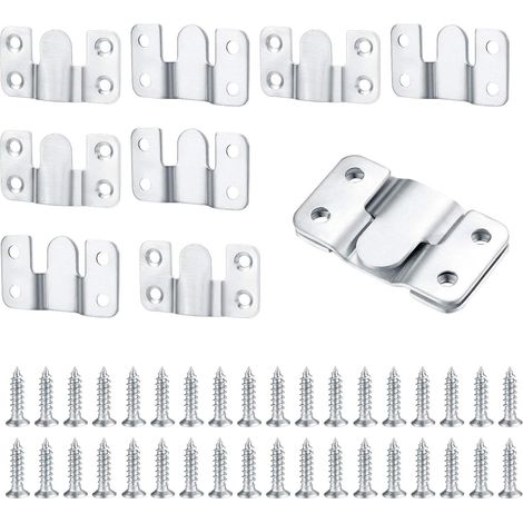 10 Stück Verdeckte Einbau-halterungen, Robuste Steckverbindungs-aufhängungen, Möbelverbinder, Edelstahl-wandhalterung Zum Aufhängen Von Fotos, Spiegeln Und Bildanzeigen