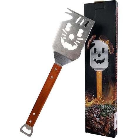 Grillwerkzeug Spatel Aus Edelstahl Set, Grillutensilien, 41,5 Cm Set Grillzubehör Aus Inox, Professioneller Spatel Für Picknicks Und Outdoor