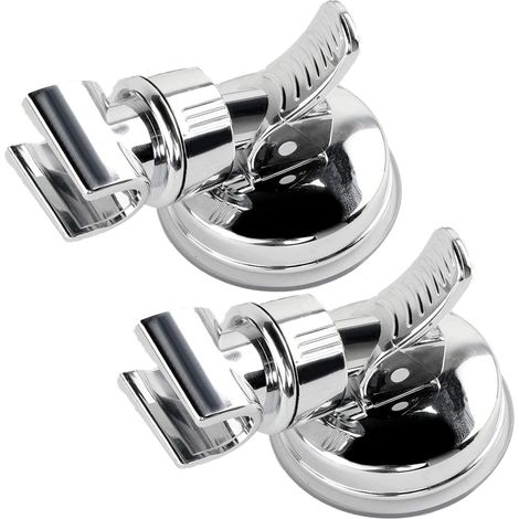 Duschhalterung, 2-teilig, Verstellbare Und Abnehmbare Duschbrausehalterung, 360° Drehbarer Saugnapf-duschhalter Mit Hoher Saugkraft Für Die Dusche, Wandhalterung