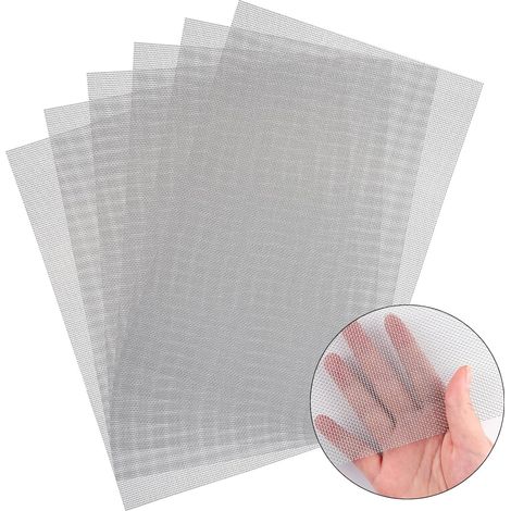 6er-set Metallgitter, 30,5 X 20,3 Cm, 20 Maschen Aus Edelstahl, Robust Und Rostfrei, Für Diy-projekte, Käfige, Lüftungsgitter, Garten, Fliegengitter, Filter
