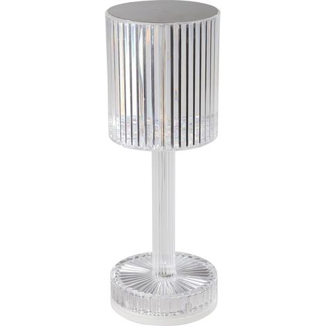 Dreifarbiges Kristall-diamant-tischlampe - Stimmungslicht Für Das Schlafzimmer - Lithium-batterie - Touch-steuerung Für Farbtemperatur Und Helligkeit - Usb-aufladbar