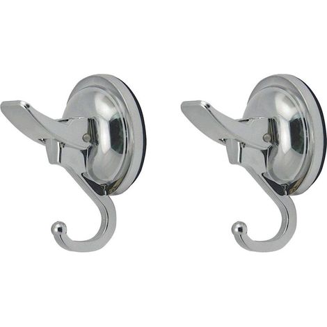 2er-set Kunststoff-saugnapfhaken Für Handtücher, Starke Und Langlebige Befestigung, Für Fliesen Und Türen, Küche, Badezimmer, Glas