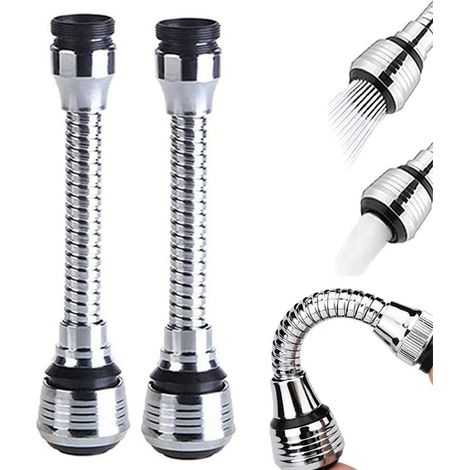 2-teiliges Küchenfilter-set, 360-grad-duscherweiterung Für Wasserhähne, Verstellbare Wasserhahndüse Für Küchenspülen Im Zwei-modus-betrieb, Geeignet Für Küchenspülen Und Badezimmer