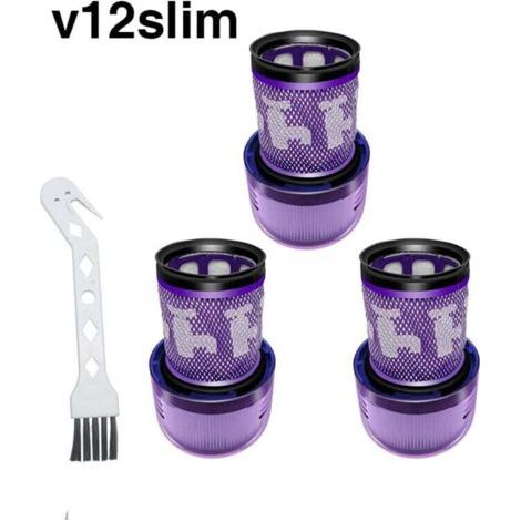 Pack 971517-01 Hepa-filter Für Dyson V12 Detect Slim Kabellosen Staubsauger Mit 1 Bürste