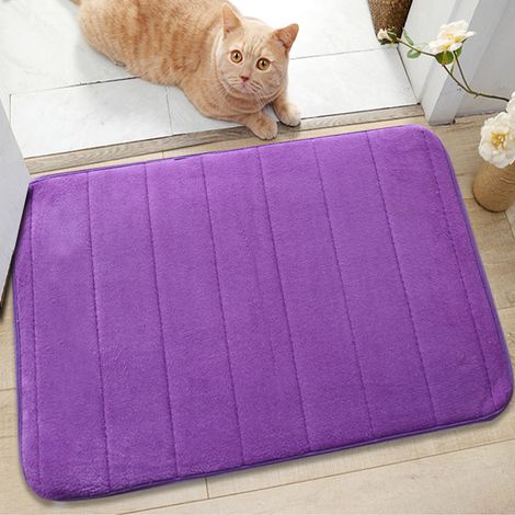 Violettes Badezimmer-teppich 40x60,5 Cm, 1 Stück, Saugfähiger, Maschinenwaschbarer Teppich Für Badewanne Und Dusche