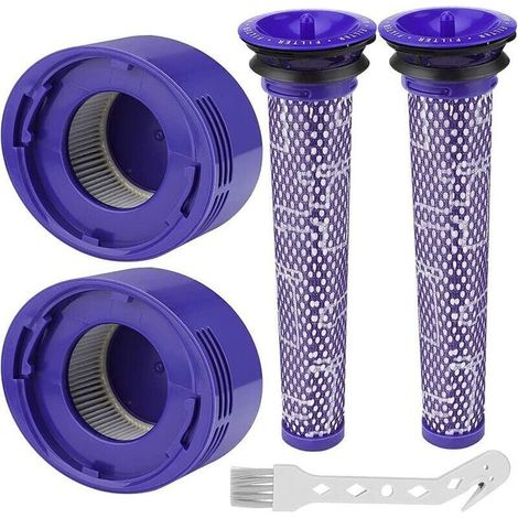 Filter Für Dyson V8/v7, Waschbare Ersatzfilter Für Dyson-staubsauger Und Animal, Einschließlich 2 Hepa-nachfilter, 2 Vorfilter Und 1 Reinigungswerkzeug.