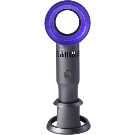 Tragbarer Ventilator Kleiner Persönlicher Tischventilator – Einstellbarer 3-gang-reiseventilator, Usb-aufladbar – Lila