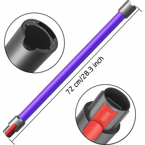 Ersatz-verlängerungsrohr Für Dyson V11 V15 V10 V7 V8 Kabelloser Staubsauger, Verlängerungsrohr Aus Aluminium, Teleskopisch (violett)