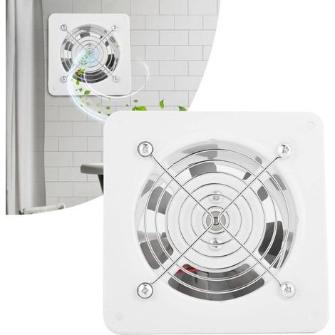 Wandventilator 25w 220v – 140m³/h – Leiser Betrieb 30-35db – Einfache Installation – Für Badezimmer, Küche, Garage