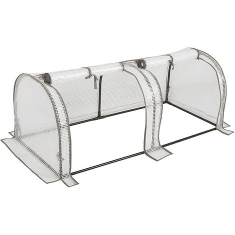 Gartenhaus - Pe-plane Halbtransparent - 120x60x50cm - Regen- Und Schneefest - Weiß