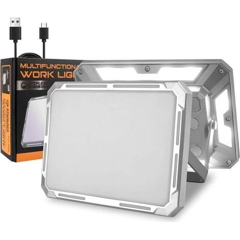 Wiederaufladbares 50w Led-baustrahler, Tragbarer 116-led-arbeitsscheinwerfer Mit Usb-anschluss Und Magnetfunktion
