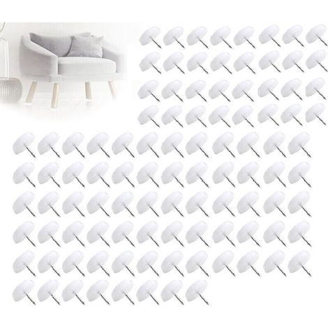 100 Stück Gleiter Für Stühle, Nagelgleiter Für Möbel, Geräuschdämpfende Fußpolster Für Stühle, Zum Annageln