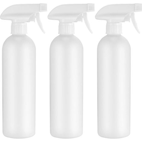 Enowelir 3 Stück Sprühflaschen, 500 Ml Leere Sprayflaschen, Kunststoff-pumpflaschen Für Garten, Pflanzen, Haare, Wassersprayer