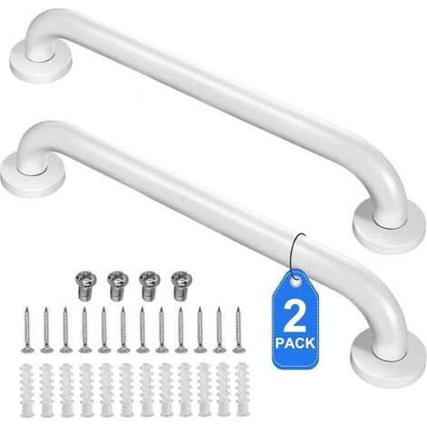 2er-set 61 Cm Haltegriffe Für Badewannen Und Duschen, Rutschfest, Aus Edelstahl, Für Toiletten, Senioren, Menschen Mit Behinderungen, Sicherheitsgriff Für Badezimmer