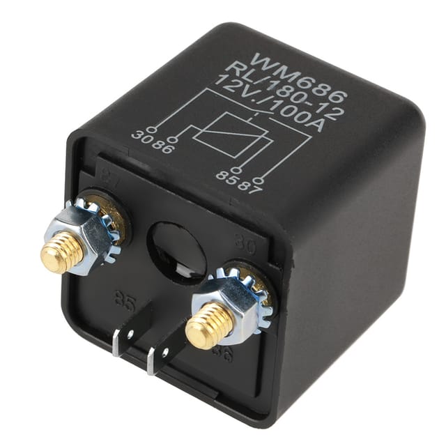 Hochleistungs-Starthilferelais 12V 100A - EIN/AUS-Schalter für Autobatterie