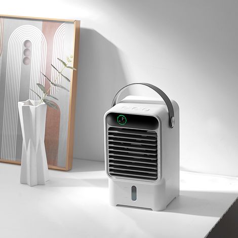 Wassergekühlter Klimaventilator, Luftbefeuchter Für Den Schreibtisch, Kleines Gerät, Erfrischender Nebelventilator Für Das Büro