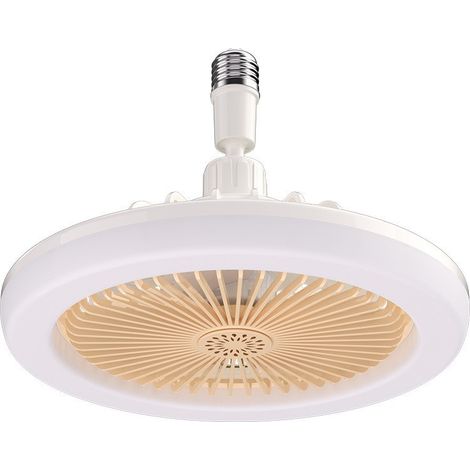 Deckenventilator Mit Licht Und Fernbedienung, Intelligenter Lichtventilator, Beleuchtungsventilator, Stufenlos Dimmbares Licht, Flacher Deckenventilator, E27 Led Ventilatorleuchte