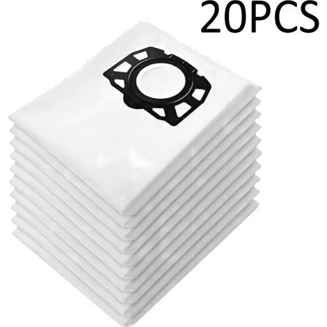 Set Aus 20 Staubsaugerbeuteln Für Kärcher Wd4 Wd5 Wd6 Mv4 Mv5 Mv6, Waschbarer Staubsaugerbeutel