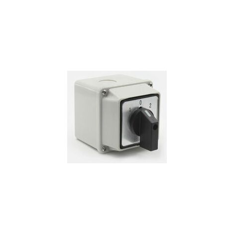 Universeller Nockendrehwahlschalter Lw26-20a 220v - 8 Klemmen, 3 Stellungen 1-0-2, Umschalter Mit Hauptschalter