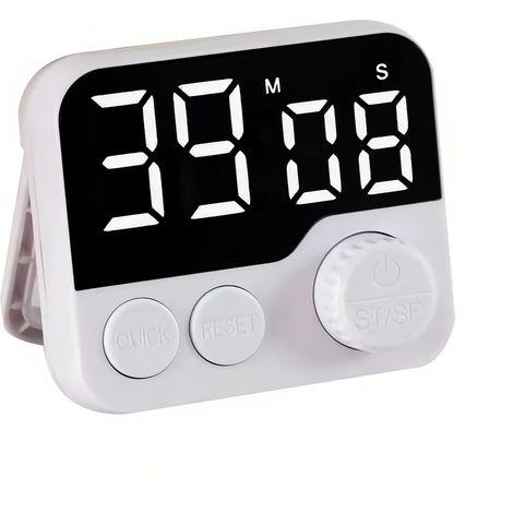 Digitaler Küchen-timer Mit Großem Led-display, Drehknopf, Magnetischem Design, Präziser Synchronisation Und Aufhängeloch