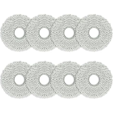 Set Aus 8 Mikrofasertüchern Für Saugroboter - Ersatz-mikrofasertücher