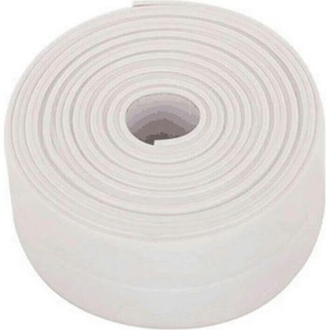 Selbstklebendes Pvc-abdichtungsband Für Spülenfugen, 3,2 Meter, Feuchtigkeitsbeständig, Für Bad Und Küche, Weiß