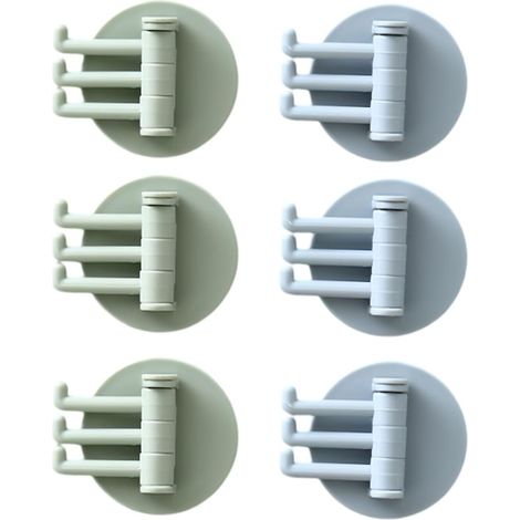 6-teiliges Handtuchhalter-set – Ohne Bohren, Extra Starker Klebehaken, Ideal Als Haken Für Bademäntel, Kleidung Und Handtücher