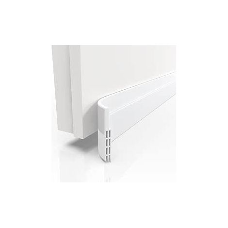 Türdichtung Und Türzugluftstopper – Neue Isolierende Türbodenleiste (schnelle Installation), Ideal Zur Isolierung Gegen Kälte, Lärm Und Feuchtigkeit (1 X Weiß)