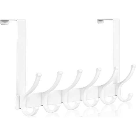 Türhaken, Türhaken Zum Aufhängen, Handtuchhalter Für Das Badezimmer, Essentieller Kleiderbügel Für Wohnheime (1 Packung, Weiß)