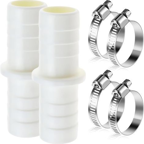Abflussschlauchanschluss Für Waschmaschine Und Geschirrspüler (2er-pack, 4 Metallschellen)