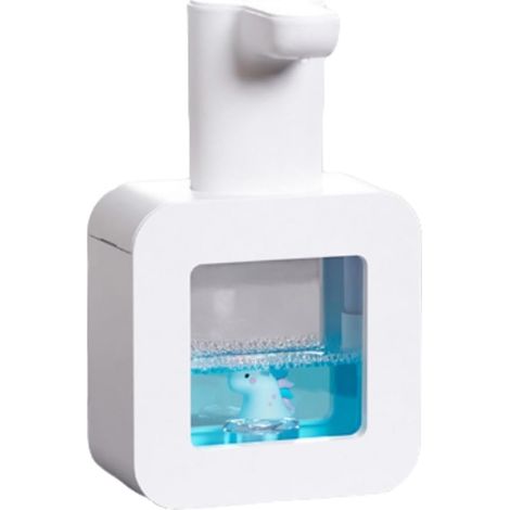 Automatischer Seifenspender, Schöner Berührungsloser Schaumseifenspender, Wasserdicht, Für Kinder (weiß)