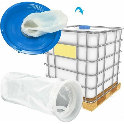 4 Stück Ibc-nylonfilter, Ibc-behälterdeckelfilter Aus Nylon, Regenwasserfilter, Waschbarer Nylon-deckelfilter, Ersatzfilter Für Ibc-regenwassertank, Trime