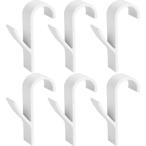 Handtuchhaken Für Badezimmer, Handtuchhalter, Kleiderhaken, Heizkörperhaken Für Badezimmer Und Küche, Wc (6er-set) (weiß)