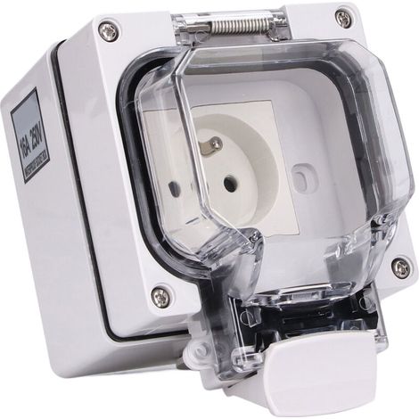Wasserdichte Außensteckdose Ip66 250v 16a – Stoßfestes Abs-gehäuse – Sichere Wandmontage Für Außengeräte