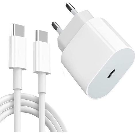 20-w-usb-c-ladegerät Für Ipad Pro Mit 2 M Langem Usb-c-kabel, Kompatibel Mit Ipad Pro 12,9/11 Zoll, Air 5./4. Generation, Mini 6, Galaxy S21, S20, S10 Usw. Usb-c-netzadapter Für Android-tablets