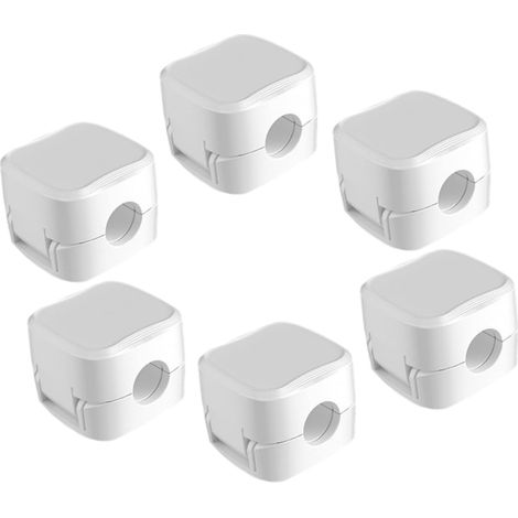 6er-set Kabelclips Zur Ordnung Von Datenkabeln, Selbstklebende Kabelclips, Kabelhalter, Magnetische Kabelorganizer, Ladekabel-organizer, Kabelclips