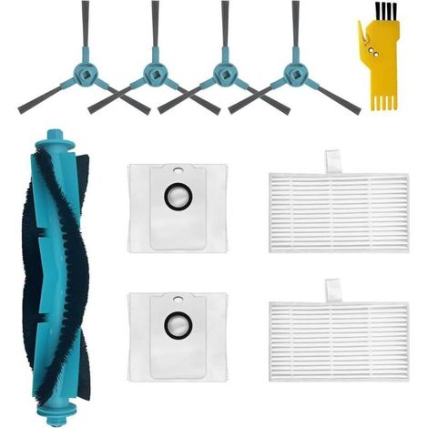 Zubehörset Für Conga 2499 Ultra Home Advanced, Conga 2499 Ultra X-treme Saugroboter, Ersatzteile, 9er-pack: 1 Hauptbürste, 2 Filter, 4 Seitenbürsten, 2 Staubbeutel