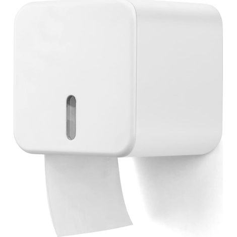 Wand-toilettenpapierhalter, Spender Und Rollenhalter, Wasser- Und Staubdicht Für Badezimmer/toiletten (weiß)