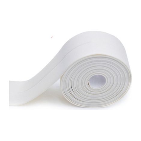 Schimmelhemmendes Weißes Band, 3,2 Meter X 3,8 Zentimeter, Kantenschutz, Stoßschutzband, Wasserdicht.