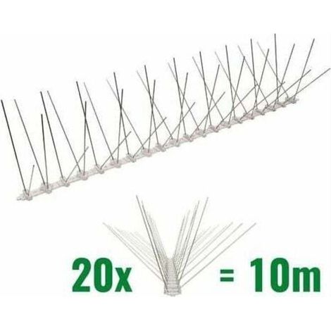 Taubenabwehrhaken Aus Polycarbonat, 10 Meter, 4 Reihen, Hochwertige Lösung Zur Vogelabwehr