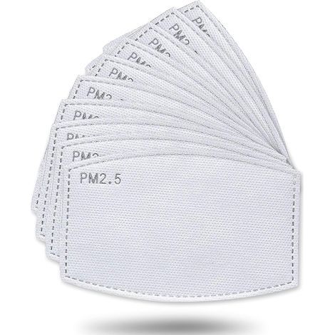 50er-pack Aktivkohlefilter, Nicht Gewebtes Gewebe Mit 5 Schichten Schutz, Austauschbar P-m 2,5 Für Frauen, Männer Und Kinder