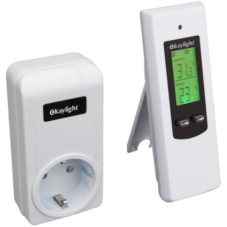 Drahtloser Raumthermostat-stecker Mit Fernbedienung Für Elektrische Heizkörper Und Mobile Klimaanlagen