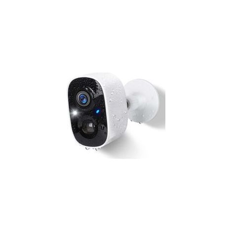 Kabellose Wlan-überwachungskamera Für Außenbereich Mit Akku, Hd-innenkamera Ip Mit Farbiger Nachtsicht, Pir-bewegungserkennung, Ki-erkennung, Bidirektionalem Audio, Sirene, Wasserdicht Nach Ip65