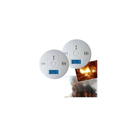 2x Co-gasmelder Kohlenmonoxid-alarm Ce-zertifiziert - Rapanda